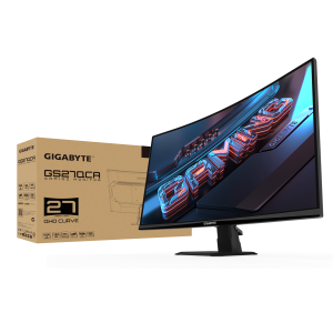 Геймърски Монитор Gigabyte GS27QCA - 27" inch SS/VA 1500R, QHD (2560x1440), 180Hz, 1ms, HDR Ready