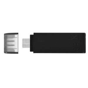 USB памет KINGSTON DataTraveler 70, 128GB,USB-C 3.2 Gen 1, Черна