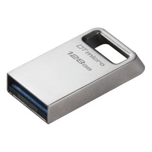 USB памет KINGSTON DataTraveler Micro, 128GB,USB-A 3.2 Gen 1, Сребрист