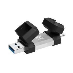 USB памет Silicon Power Mobile C51 64GB, USB-А и USB Type-C (USB 3.2 Gen 1)