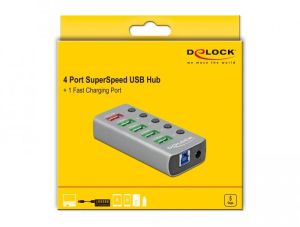 USB Хъб, 4 порта, DELOCK-63262