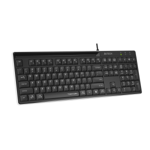 A4tech Fstyler FX72 Wired keyboard, low profile, scissor technology, Cyrillic, black