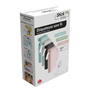 Етикетен мини принтер STICK EASY UP21, безжичен монохромен, Розов