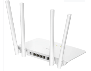 Wireless router Cudy WR300S N300 802.11b/g/n, 300Mbps/ 2.4GHz, 5 × 10/100Mbp, 4 × 5dBi fixed antennas