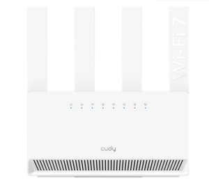 Wireless router Cudy BE3600 Gigabit Dual Band Wi-Fi 7, 4x10/100/1000, 4x5dBi antennas, white