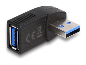 Адаптер Delock USB 3.0 мъжко-женско под ъгъл 270°, хоризонтално
