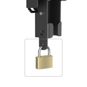 Hama TV Wall Bracket, Rigid, Theft Protection, 165 cm (65") up to 50 kg