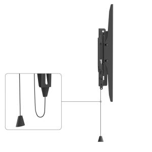 Hama TV Wall Bracket, Rigid, Theft Protection, 165 cm (65") up to 50 kg