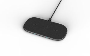 Wireless Dual Charging Pad RAPOO XC260, Qi, 7.5W/10W, Black