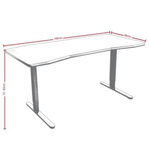 Gaming desk Nitro Concepts D16M, Carbon Red