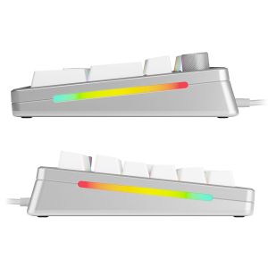 Gaming Mechanical keyboard Glorious GMMK 3 Pro 100% Silver - Fox Linear Switches