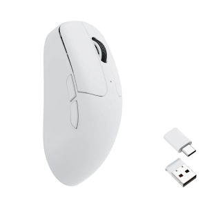 Gaming Mouse Keychron M2, Matte White Wireless