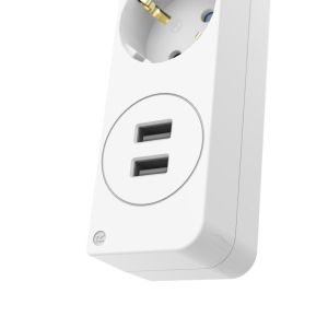 Hama Power Strip, 5-Way, USB-A 17 W, Switch, 223183