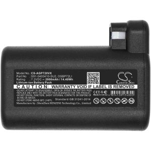 Camera Battery for Vacuum cleaner  ELECTROLUX 900257877, Osiris, RX8, RX9; AEG 900258195  LiIon 7,2V 2000mAh CAMERON SINO
