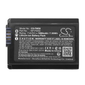 Батерия за фотоапарат и камера Sony NP-FW50  LiIon  7.4V 1080mAh Cameron Sino