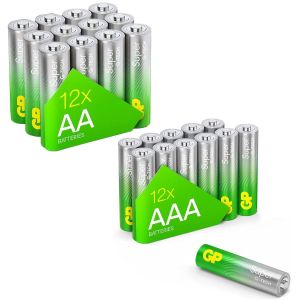GP SUMMER PACK Алкални батерии  Super AA x 12 бр. + Super AAA x 12 бр. + Fan/ Вентилатор/  GP BATTERIES