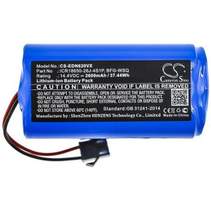 Camera Battery for Vacuum cleaner  ECOVACS BFD-WSQ, CEN360   BFG-WSQ LiIon 14,4V 2600mAh CAMERON SINO