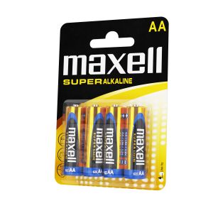 Супералкални батерии  MAXELL LR6 XL /4 бр. в блистер/ 1.5V