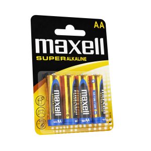 Супералкални батерии  MAXELL LR6 XL /4 бр. в блистер/ 1.5V