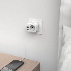 4-Way Multi-Adapter for Socket, 20W, HAMA-223342