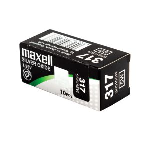Бутонна батерия сребърна MAXELL SR516 SW /317/  1.55V