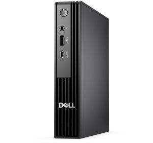 Настолен компютър Dell Pro Micro QCM1250, Intel Core Ultra 5 235T (13 TOPS NPU, 14 cores, up to 5.0GHz), 16 GB: 1 x 16 GB, DDR5, up to 5600 MT/s, 512GB SSD, Integrated Graphics, Wi-Fi 6E, Bulgarian Keyboard&Mouse, 90W, Win 11Pro, 3Y PS