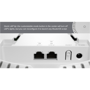 Wireless Access Point MikroTik cAP AX cAPGi-5HaxD2HaxD, 2.4/5 GHz, PoE in, PoE оut