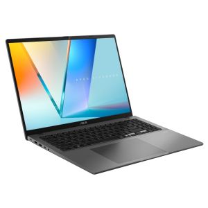 Лаптоп Asus Vivobook S S3607CA-RP036,INTEL ARL H Core Ultra 7 255H 2.0 GHz (24MB Cache, up to 5.1 GHz, 16 cores, 16 Threads); Intel AI Boost NPU, 16." OLED WUXGA(WU) (1920X1200)16:10,LPDDR5 16GB ( on BD),1TB SSD G4,Backlit Num-key, No OS, Matte Gray+Backp