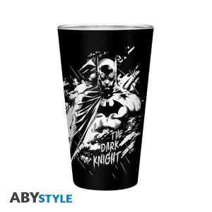 Комплект ABYSTYLE DC COMICS - Pck XXL glass + Pin + Pocket Notebook "Batman"