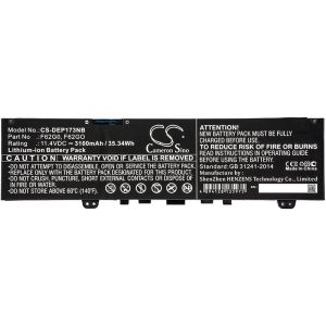 Laptop Battery for DELL Inspiron 7373 Inspiron 13 7000 F62G0  11,4V 3100mAh CAMERON SINO