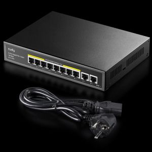 Switch Cudy FS1006PL, 8-Port 10/100/1000, PoE+ Switch with 2 Uplink Ports