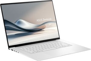 Лаптоп Asus S Zenbook UM5606WA-RJ126X AMD Ryzen AI 9 HX 370 Processor 2.0GHz (36MB Cache, up to 5.1GHz, 12 cores, 24 Threads), OLED 16" (WQ+) 2880X1800 16:10, 32GB  LPDDR5X  (ON BD), 2TB SSD,AMD Radeon Graphics,Windows 11, White