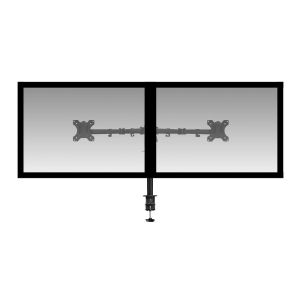Стойка за 2 мониторa ACT AC8302, за бюро, Регулируема, 32", 2x8 кг, Черна