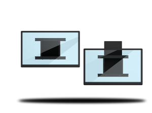 BalanceBox 400-70 Medium, Монтаж на стена на публични и интерактивни дисплеи 55" - 75", Регулиране височината