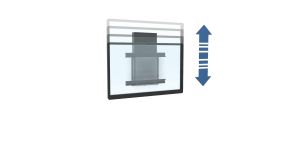 BalanceBox 400-70 Medium, Монтаж на стена на публични и интерактивни дисплеи 55" - 75", Регулиране височината