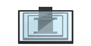 BalanceBox 400-70 Medium, Монтаж на стена на публични и интерактивни дисплеи 55" - 75", Регулиране височината