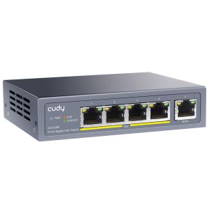 Switch Cudy GS1005P, 5-Port Gigabit POE+ Switch with Uplink Ports
