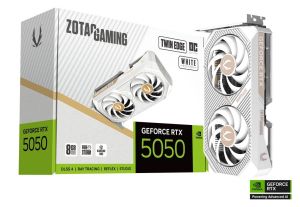 Graphic card ZOTAC GAMING RTX 5050 Twin Edge White Edition OC 8GB GDDR6