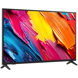 Телевизор LG 43QNED70A6A, 43" 4K QNED HDR Smart TV, 3840x2160, DVB-T2/C/S2, Alpha 7 AI Processor, HDR10 / HLG, webOS 25 ThinQ, VRR / ALLM / HGiG, 4K Upscaling, WiFi 5, Voice ID, Bluetooth 5.0, AirPlay 2, LAN, CI, HDMI, SPDIF, Google Cast, 2 pole Stand