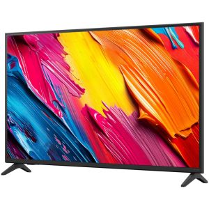 Телевизор LG 43QNED70A6A, 43" 4K QNED HDR Smart TV, 3840x2160, DVB-T2/C/S2, Alpha 7 AI Processor, HDR10 / HLG, webOS 25 ThinQ, VRR / ALLM / HGiG, 4K Upscaling, WiFi 5, Voice ID, Bluetooth 5.0, AirPlay 2, LAN, CI, HDMI, SPDIF, Google Cast, 2 pole Stand
