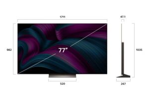 Телевизор LG OLED77C51LA, 75" UHD OLED evo, 4K (3840 x 2160), DVB-C/T2/S2, Full Cinema Screnn, Alpha 9 AI 4K Gen8, 120Hz Native (VRR 144Hz), ThinQ AI, HDR10, VRR, NVIDIA G-SYNC, AMD FreeSync, Dolby Vision, Dolby Atmos, Wi-Fi 6, Bluetooth, HDMI, USB, Airpl
