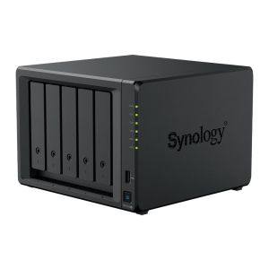 Мрежов сторидж Synology NAS DS1525+, за 5 диска, AMD Ryzen V1500B, 8GB DDR4 SODIMM