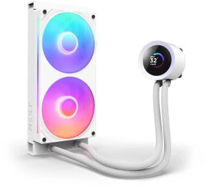 AIO Liquid Cooler NZXT Kraken Plus 240 RGB LCD Display - White