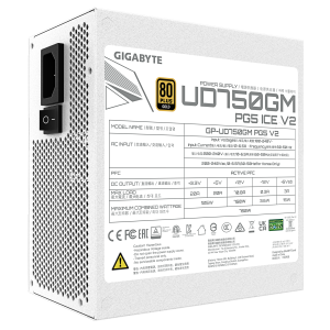 Захранващ блок Gigabyte UD750GM PG5 ICE 750W, 80+ Gold PCIe 5.1