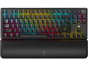 Геймърскa безжична/блутут механична клавиатура Corsair K70 CORE TKL RGB, Corsair MLX Red суич