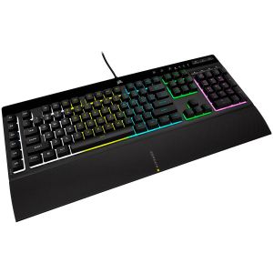 Геймърскa мембранна клавиатура Corsair K55 RGB Pro, USB