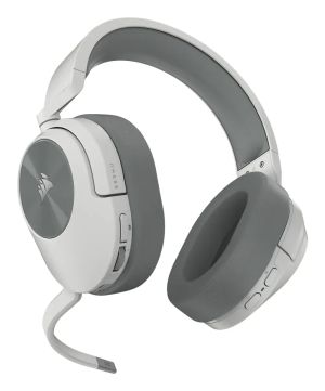 Геймърски слушалки с микрофон Corsair HS55 White безжични и блутут PC/PS5/PS4