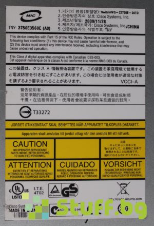 Cisco Catalyst 3750E