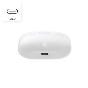 HAMA Блутут слушалки "Freedom Buddy II", True Wireless, Бял