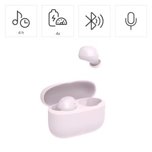 HAMA Блутут слушалки "Freedom Buddy II", True Wireless, Розов